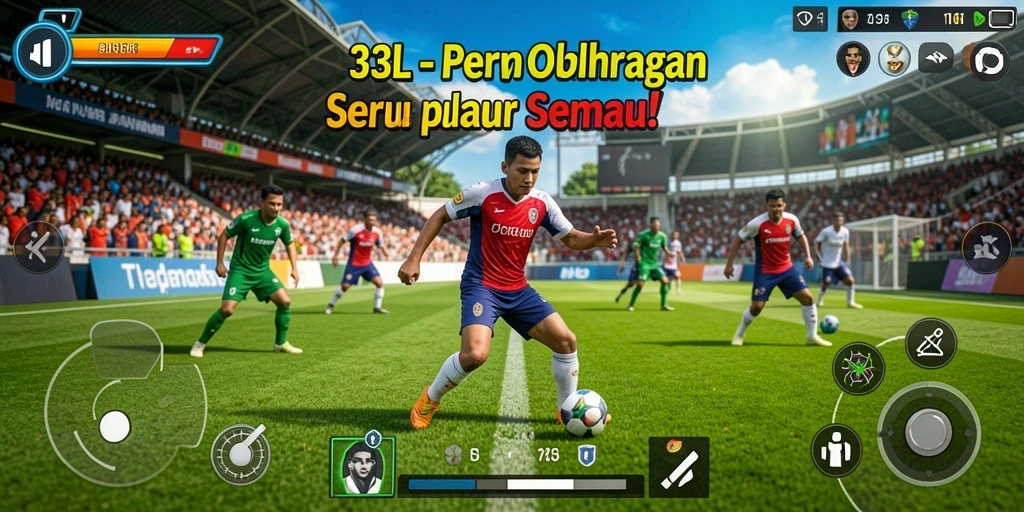 Screenshot menunjukkan aksi intens pertandingan olahraga di 33L.