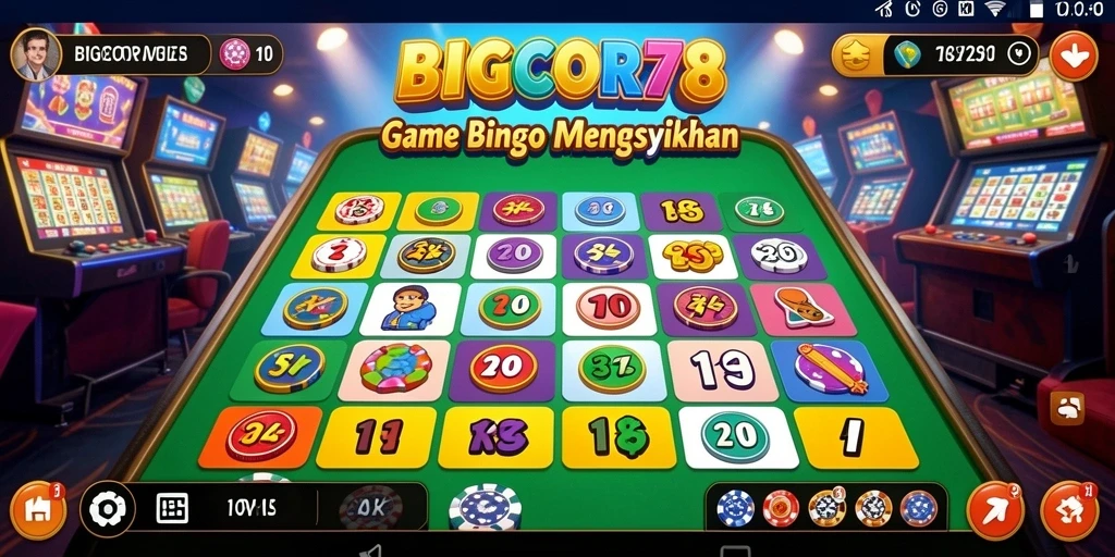 Tampilan gameplay menarik dari game Bingo BIGCOR78.