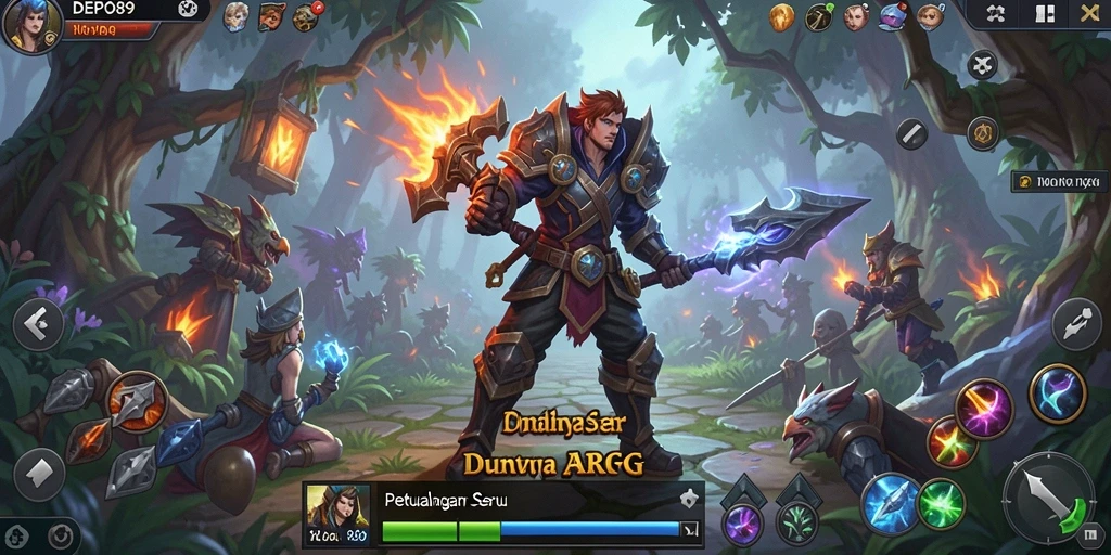 Screenshot gameplay DEPO89 yang menunjukkan aksi seru di dunia ARPG.
