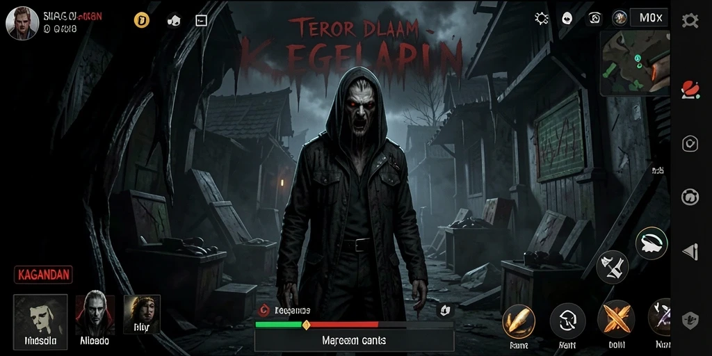 Gameplay menakutkan dalam KAGANDAN yang membuat jantung berdebar.