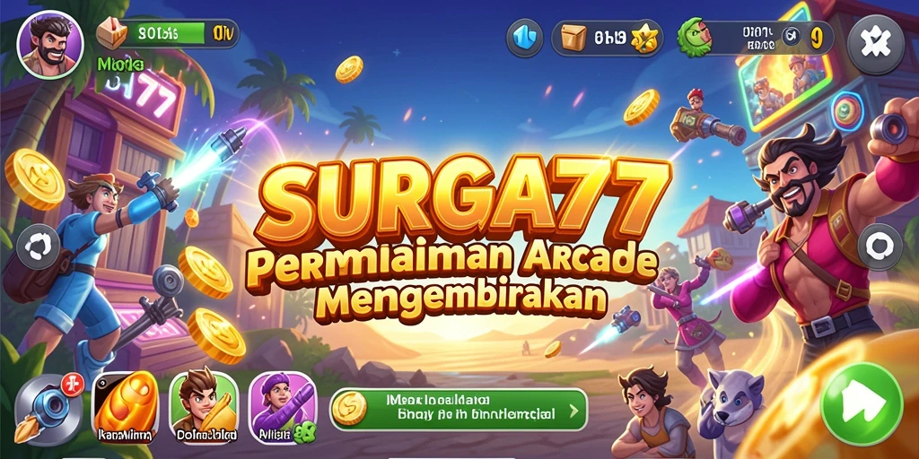 Tangkapan layar gameplay SURGA77 menampilkan aksi cepat dan grafik memukau.