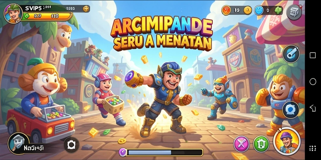 Tangkapan layar gameplay seru dari SVIP5, penuh tantangan dan keseruan.