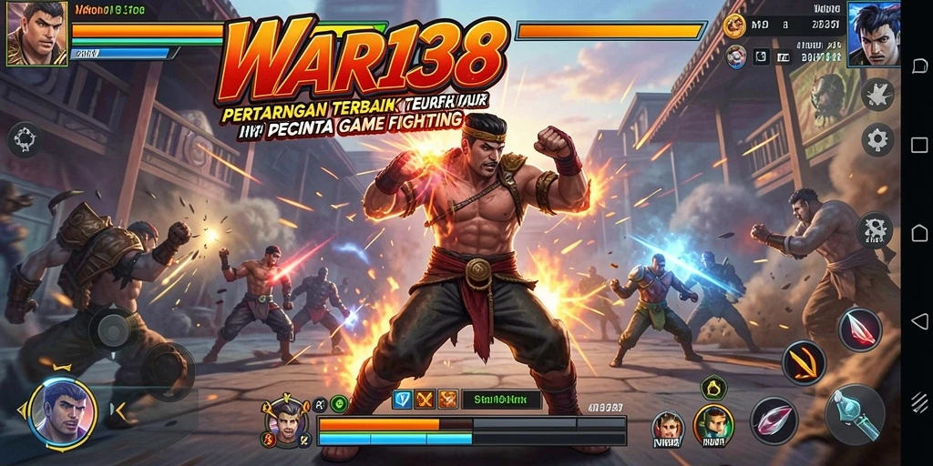 Screenshot gameplay WAR138 dengan pertarungan mendebarkan.