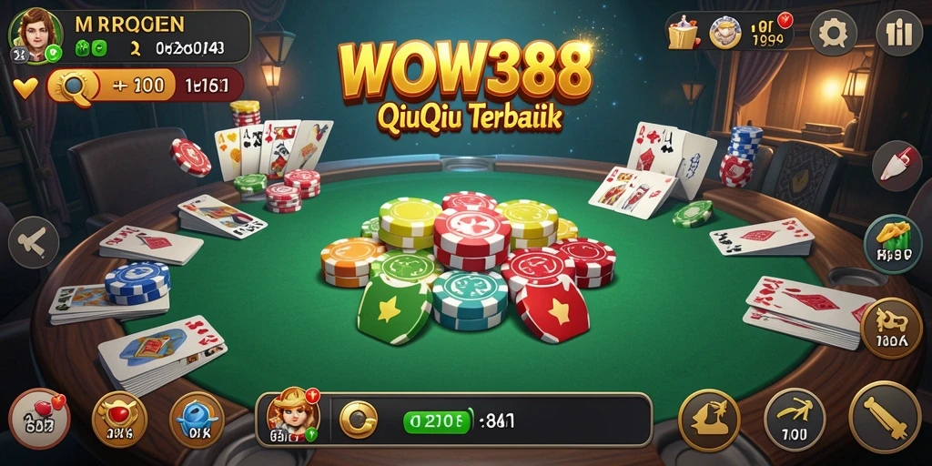 Tampilan gameplay QiuQiu yang menarik dan interaktif.